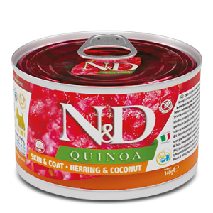 N&D Quinoa Skin & Coat Aringa, Cocco e Curcuma