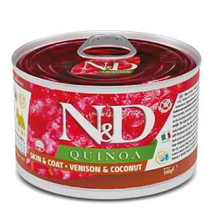 N&D Quinoa Skin & Coat Cervo, Cocco e Curcuma