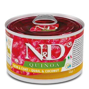 N&D Quinoa Skin & Coat Quaglia, Cocco e Curcuma