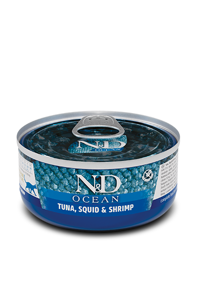 N&D Ocean Gatto Tonno, Calamari e Gamberetti Adult