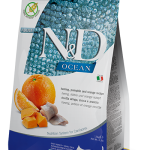 N&D Ocean Cat Aringa, Zucca e Arancia Adult